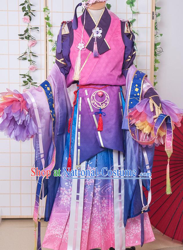 Special Ancient Chinese Assassin Costumes Samurai  Costume Dresses Complete Set