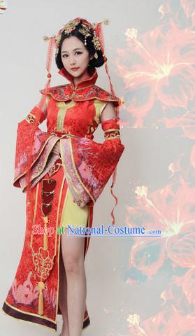 Chinese Empress Cos Costume Embroidered Women Hanfu Dress Gown Costumes Ancient Costume Clothing Complete Set