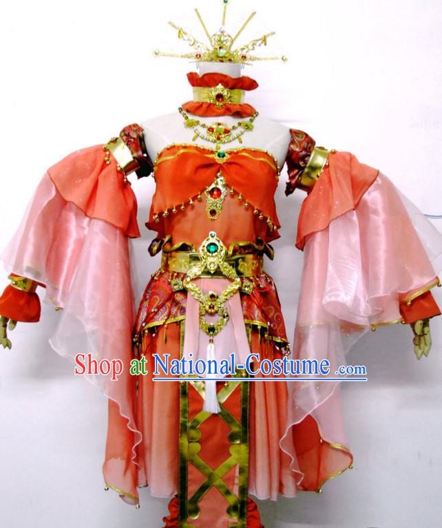 Special Ancient Chinese Official Traditional Opera Princess Costume Dresses Complete Set