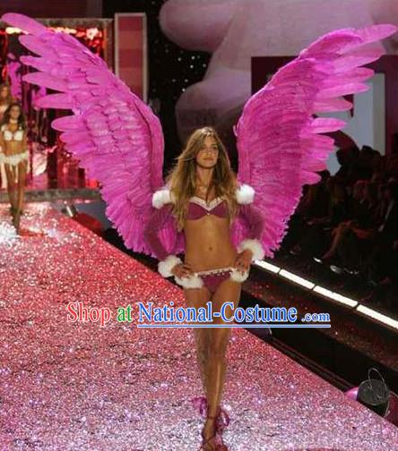 Model Feather Butterfly Dance Costumes Popular Ostrich Feathers Fancy Costume Stage Drama Costumes Angel Wings Parade Costume Complete Set