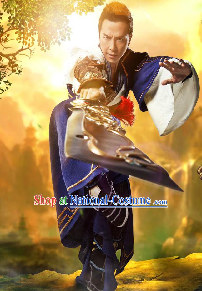 Chinese Men Knight Fancy Costume Stage Drama Costumes Parade Costume Complete Set