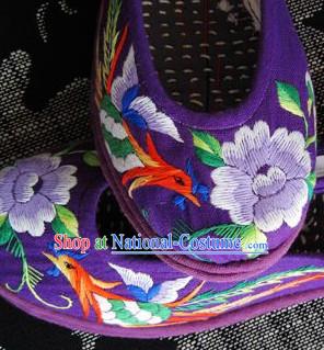 Chinese Handmade Embroidered Shoes Wedding Shoes Kung Fu Wushu Shoes Womens Shoes Opera Shoes Hanfu Shoes Dance Shoes