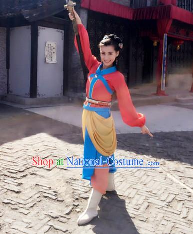 Chinese Female Beauty Hero Costume Stage Drama Costumes Han Fu Costume Complete Set