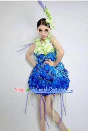 Parade Quality Feather Dance Costumes Popular Ostrich Feathers Fancy Costume Angel Wings Costume Complete Set