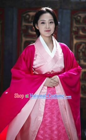 Chinese Ancient Palace Lady Hanfu Garment Complete Set for Women