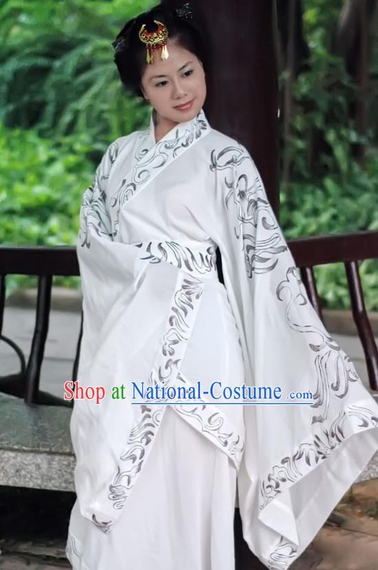 Ancient Chinese Dresses Traditional Royal Stage Hanfu Classical Dress Costumes Clothing Complete Set