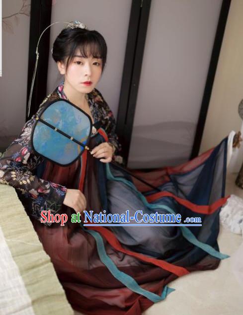 Ancient Chinese Clothing Traditional Hanfu Hanbok Kimono Dress National Costume Dresses Complete Set