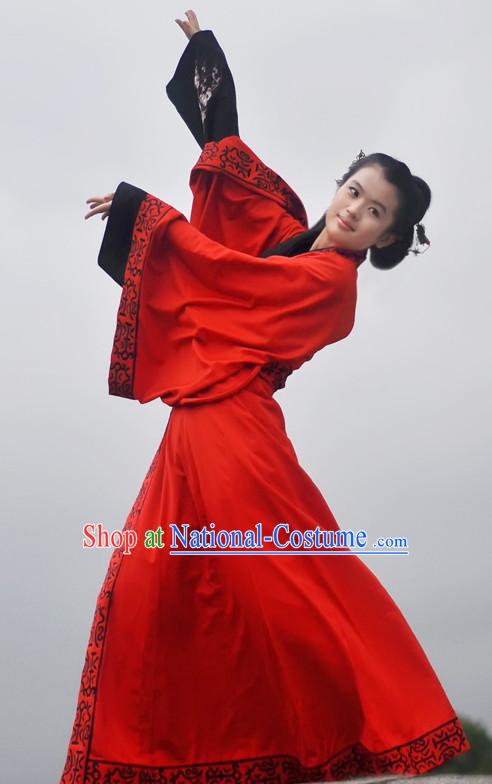 Ancient Chinese Dresses Traditional Royal Stage Hanfu Classical Dress Costumes Clothing