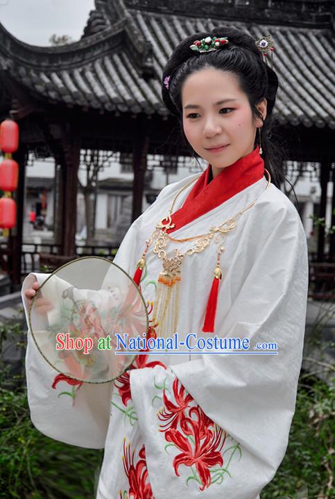 Ancient Chinese Princess Ming Dynasty Dresses Traditional Royal Stage Hanfu Classical Dress National Costumes Clothing and Hair Jewelry Complete Set