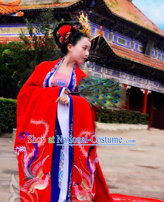 Ancient Chinese Dresses Traditional Royal Stage Hanfu Classical Dress Costumes Clothing