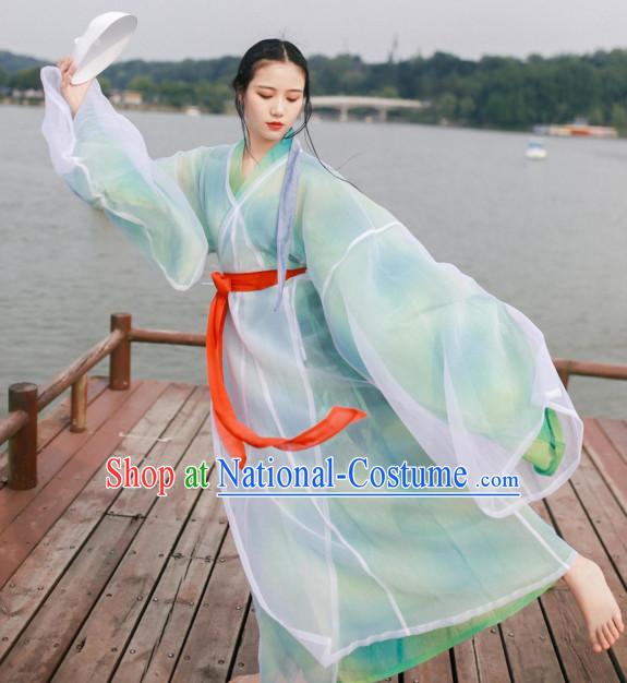 Ancient Chinese Women Clothing Traditional Hanfu Hanbok Kimono Dress National Costume Dresses Complete Set