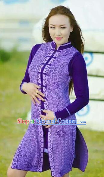 Chinese Mongolian Minority Mongol Women Dress Mongolia Minority Dresses Ethnic Mongolian Costume Complete Set