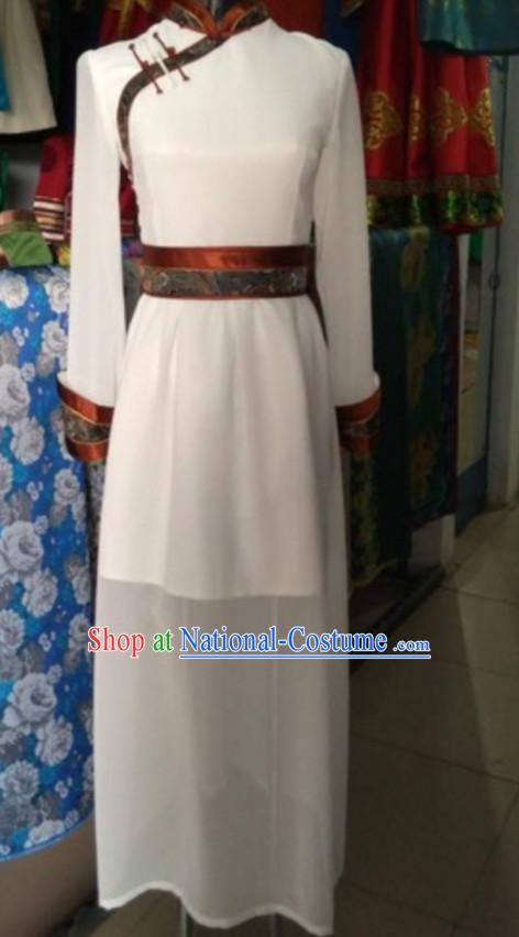 Chinese Mongolian Minority Mongol Women Dress Mongolia Minority Dresses Ethnic Mongolian Costume Complete Set