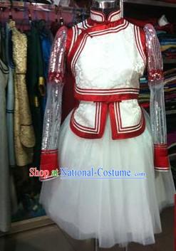 Chinese Mongolian Minority Mongol Women Dress Mongolia Minority Dresses Ethnic Mongolian Costume Complete Set