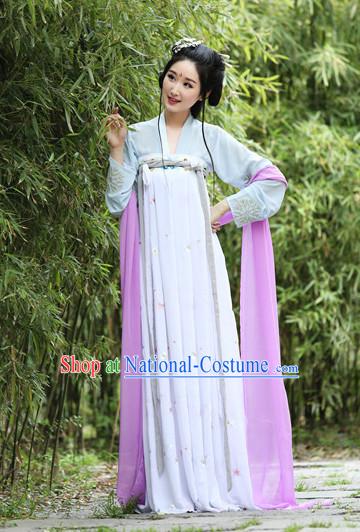 Purple Ancient Chinese Women Dresses Hanfu Girls China Classical Clothing Histroical Dress Traditional National Costume Complete Set