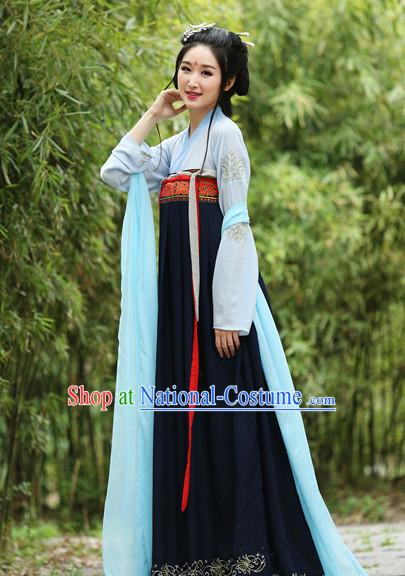 Ancient Chinese Women Dresses Hanfu Girls China Classical Clothing Histroical Dress Traditional National Costume Complete Set