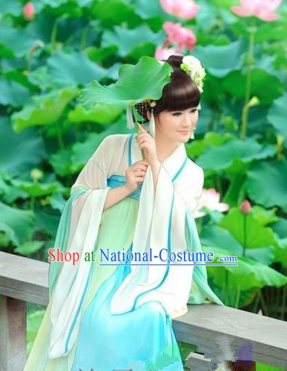 Ancient Chinese Women Dresses White Hanfu Girls China Classical Clothing Histroical Dress Traditional National Costume Complete Set