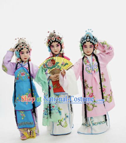 Ancient Chinese Children Opera Costumes Peking Opera Official Costume Historical Dress Traditional National Costume Complete Set