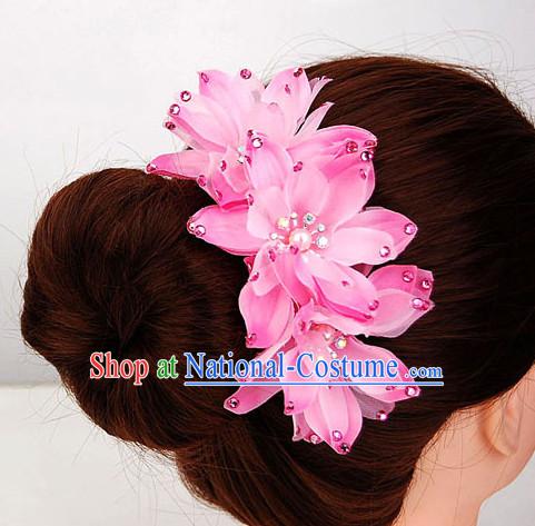 Traditional Chinese Flower Hair Decorations