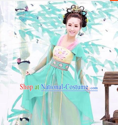 dragon dress wedding costume Custom-made led costume short sleeve lotus costume wedding cloth traditional chinese clothes