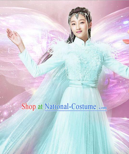 Custom Made Hanfu Traditional Chinese Clothes Stage Performance Costumes