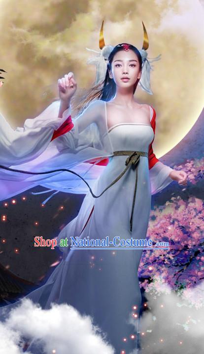 Custom Made Hanfu Traditional Chinese Clothes Stage Performance Costumes