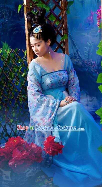 Custom Made Hanfu Traditional Chinese Clothes Stage Performance Costumes