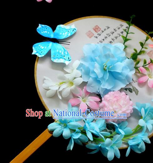 Chinese Handmade Fan Stage Performance Flower Fan