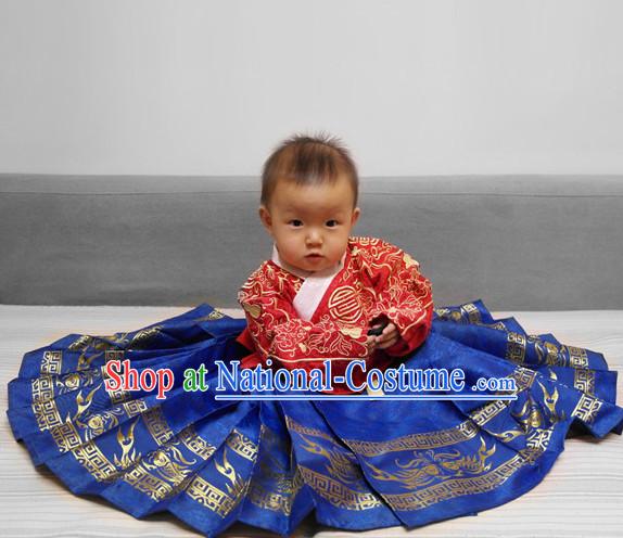 Classical Dance Chinese Clothes Drama Performance Hanfu for Children Baby