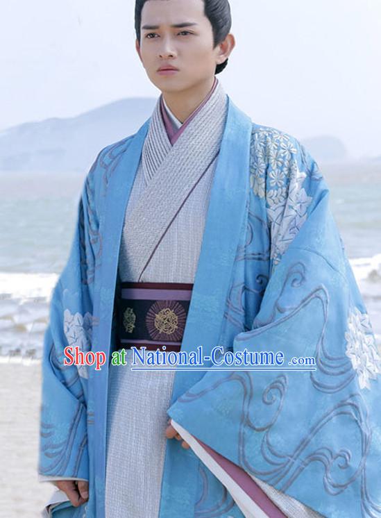 Chinese Prince Drama Performance Hanfu Festival Traditional Chinese Film Dress Rental Garment