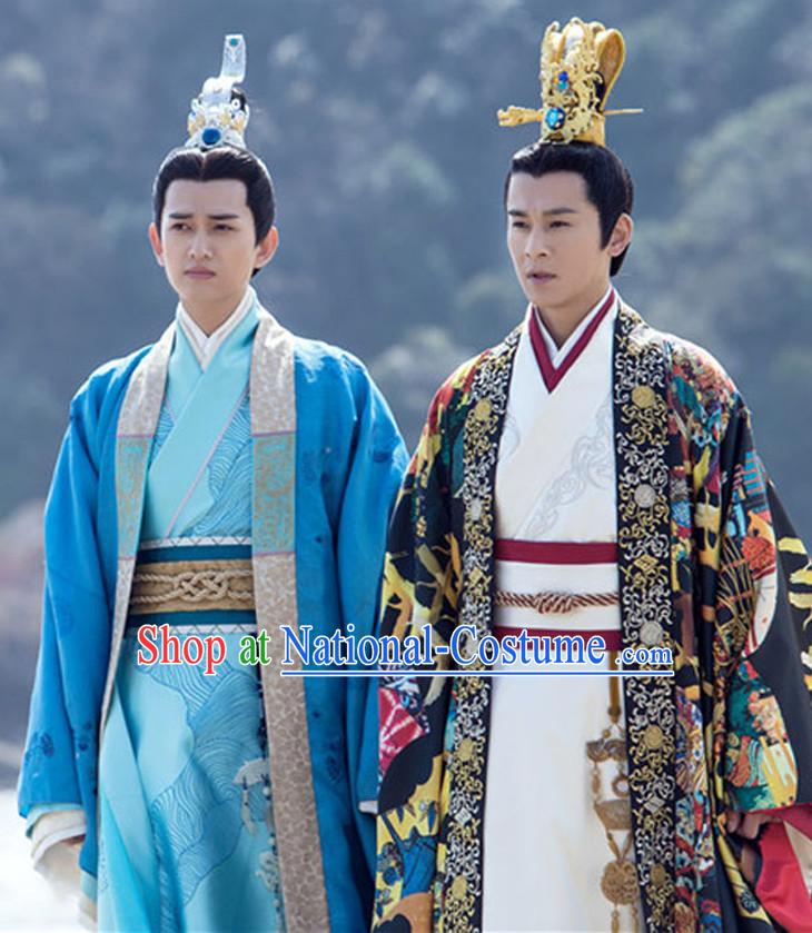 Chinese Emperor Drama Performance Hanfu Festival Traditional Chinese Film Dress Rental Garment