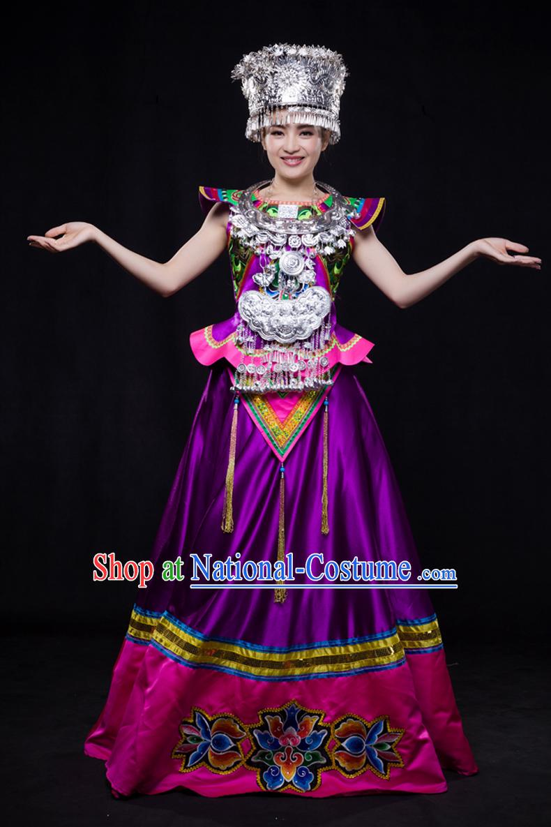 Miao Minority Women Dresses Ethnic Clothing Minority Dance Costume Minority Dress