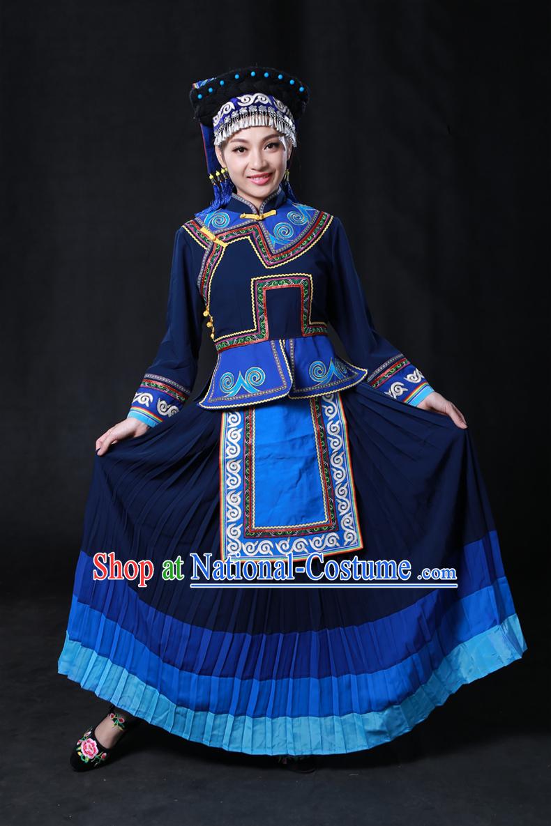 Minority Women Dresses Ethnic Clothing Minority Hmong Dance Costume Minority Dress