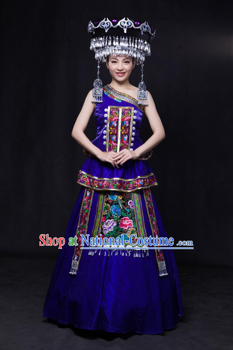 Minority Women Dresses Ethnic Clothing Minority Hmong Dance Costume Minority Dress