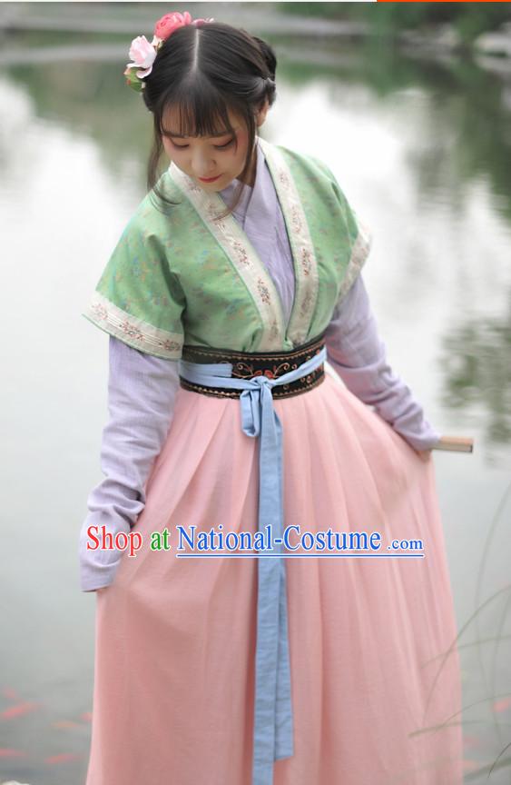 Chinese Han Dynasty Princess Hanfu Drama Performance Festival Celebration China Film Beauty Dress Rental Garment and Headpieces