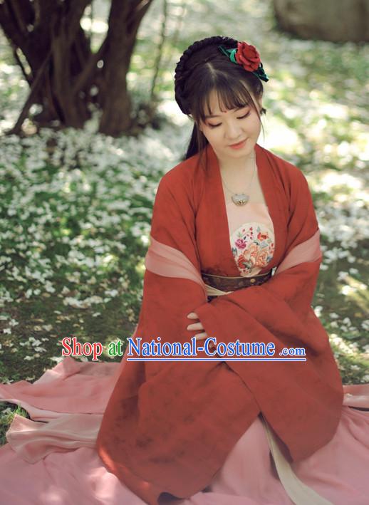 Chinese Han Dynasty Princess Hanfu Drama Performance Festival Celebration China Film Beauty Dress Rental Garment and Headpieces