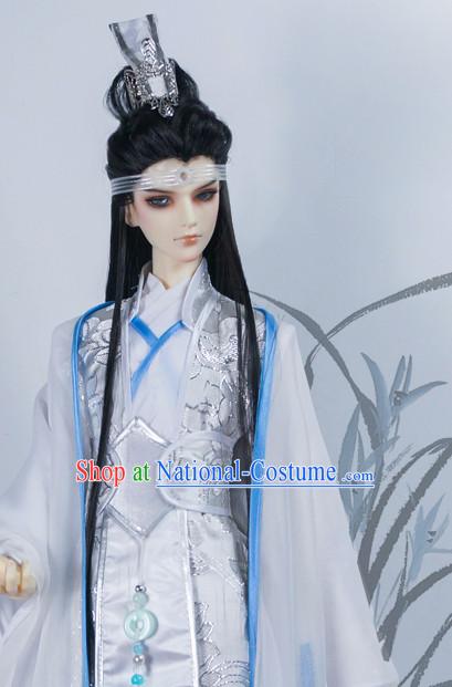 Ancient Chinese Emperor Costumes Empress Clothing Yue Fei Fisherman Traditional Costumes Complete Set for Men