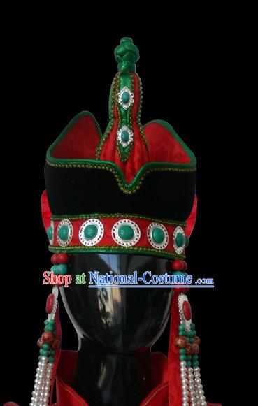 Traditional Chinese Mongolian Princess Hat