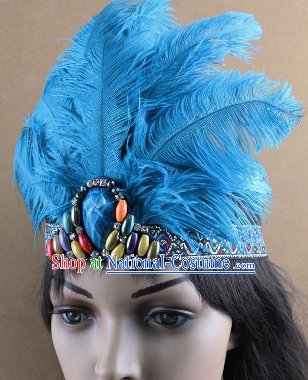 Handmade Feather Hair Pin Hair Accessory Headwear Hair Accessorie Head Dress Head Piece Jewel Set