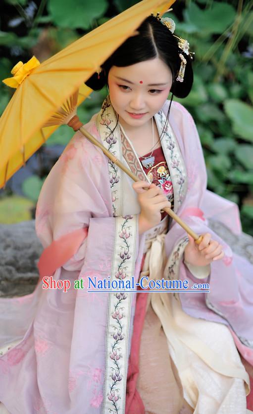 Chinese Clothes Classical Dance Drama Performance Hanfu Chinese Hakama Traditional Dress Quju Supreme Ancient Chinese Costume Complete Set