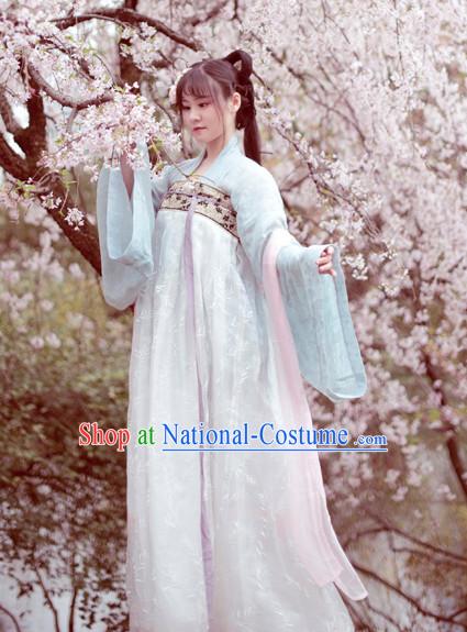 Chinese Clothes Classical Dance Drama Performance Hanfu Chinese Hakama Traditional Dress Quju Supreme Ancient Chinese Costume Complete Set