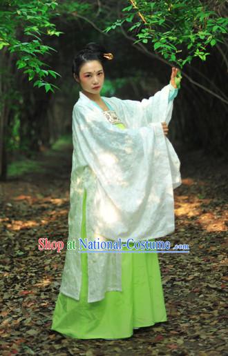 Chinese Clothes Classical Dance Drama Performance Hanfu Chinese Hakama Traditional Dress Quju Supreme Ancient Chinese Costume Complete Set