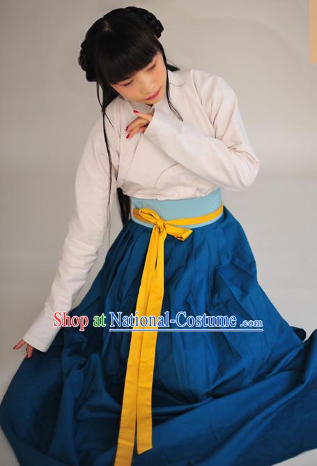 Chinese Clothes Classical Dance Drama Performance Hanfu Chinese Hakama Traditional Dress Quju Supreme Ancient Chinese Costume Complete Set