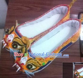 Chinese Tiger Shoes Wedding Shoes Kung Fu boots Wushu Shoes Mens Shoes Opera Shoes Hanfu Shoes Embroidered Shoes Monk Shoes