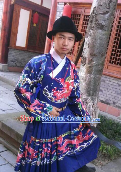 Traditional Chinese Ancient Ming Dynasty Dragon Robe Clothing Imperial Dresses Beijing Classical Chinese Clothing for Men