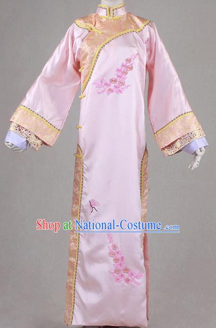 Traditional Chinese Clothing Han Fu Dresses Beijing Classical China Qing Manchu Clothing for Women