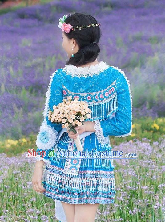 Hmong Minority Miao Clothing Ethnic Miao Minority Dance Costume Minority Dress Dance Miao Costumes Hat