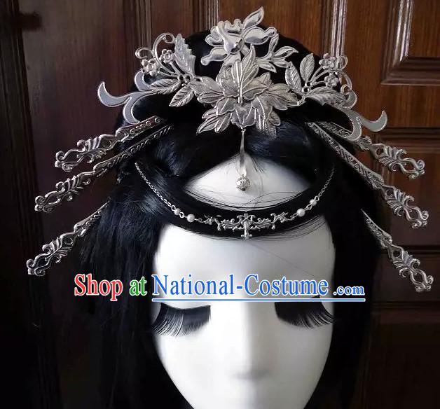 Traditional Chinese Headpiece Headdress Hair Decorations Hair Sticks Head Gear Wig Hair Decoration Set