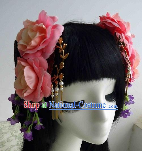 Traditional Chinese Headpiece Headdress Hair Decorations Hair Sticks Head Gear Hair Decoration Set