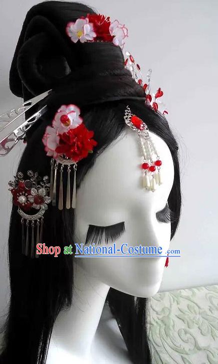 Traditional Chinese Headpiece Headdress Hair Decorations Hair Sticks Head Gear Hair Decoration Set